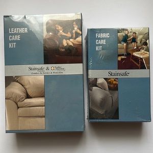 NIB Stainsafe Leather Care Kit and NIB Stainsafe Fabric Care Kit